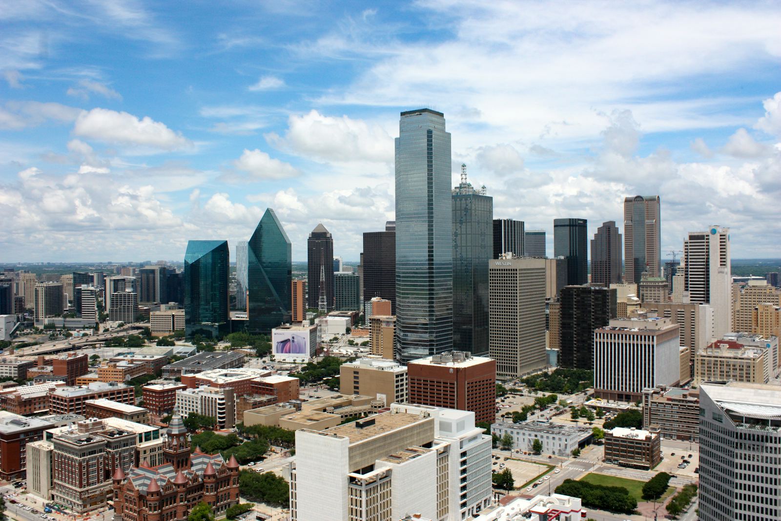 The downtown Dallas skyline, Texas