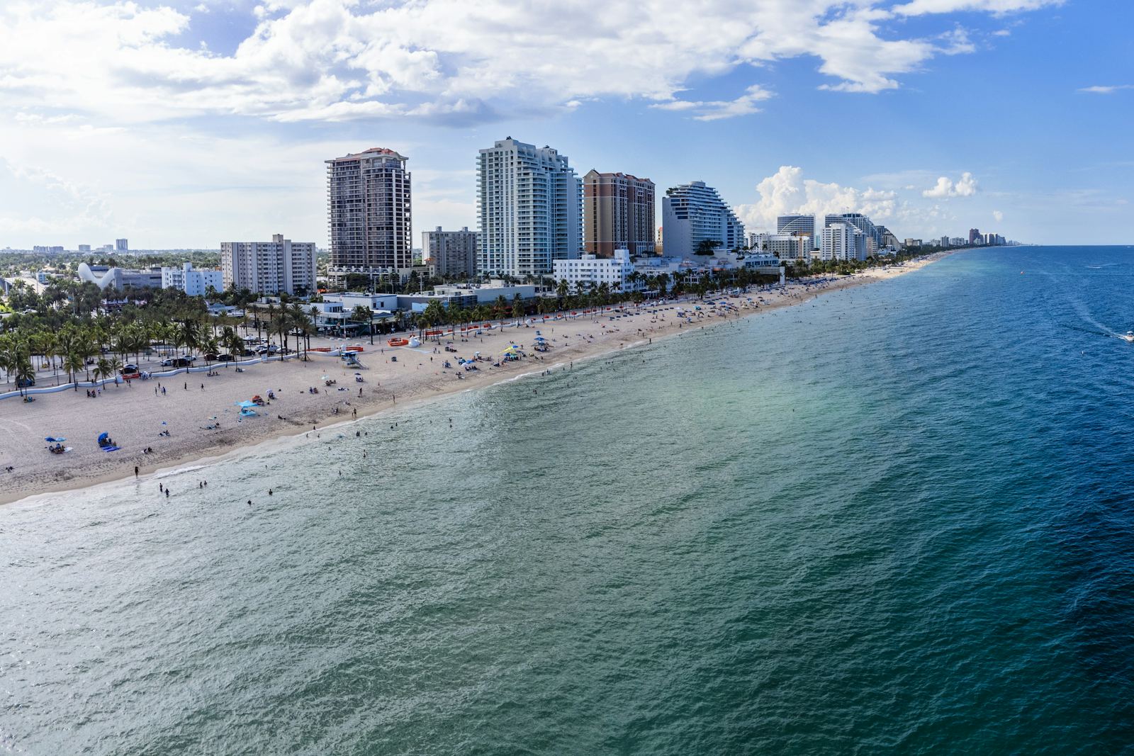 The Fort Lauderdale beachfront and Atlantic coast, Florida