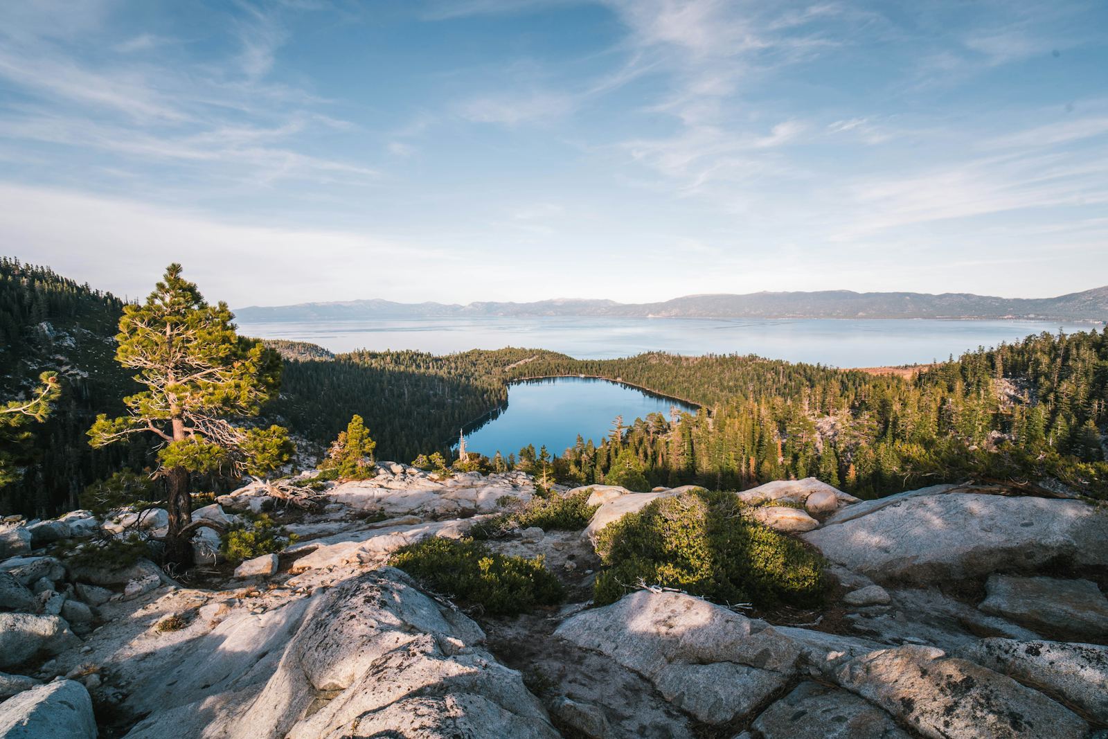 Emerald Bay and Lake Tahoe from above
