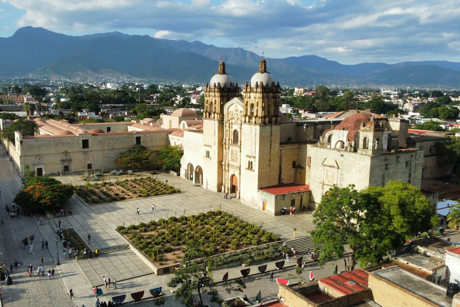 Santo Domingo church and the historic city of Oaxaca, Mexico