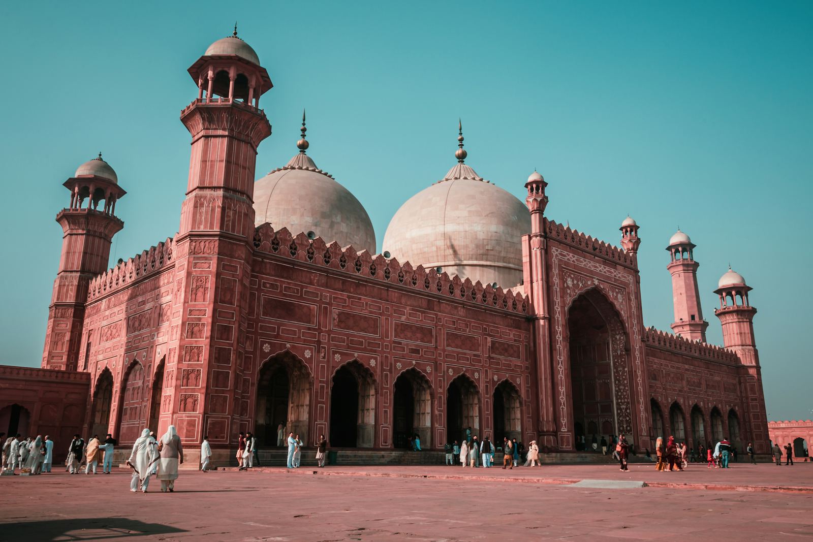The Badshahi Mosque in Lahore, Pakistan