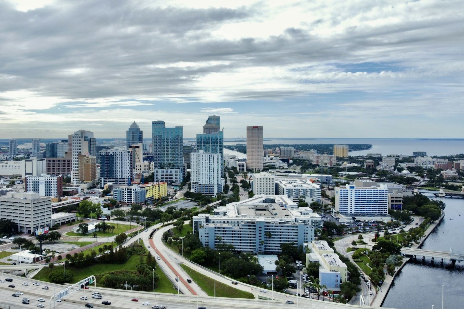 The Tampa skyline and waterfront, Florida